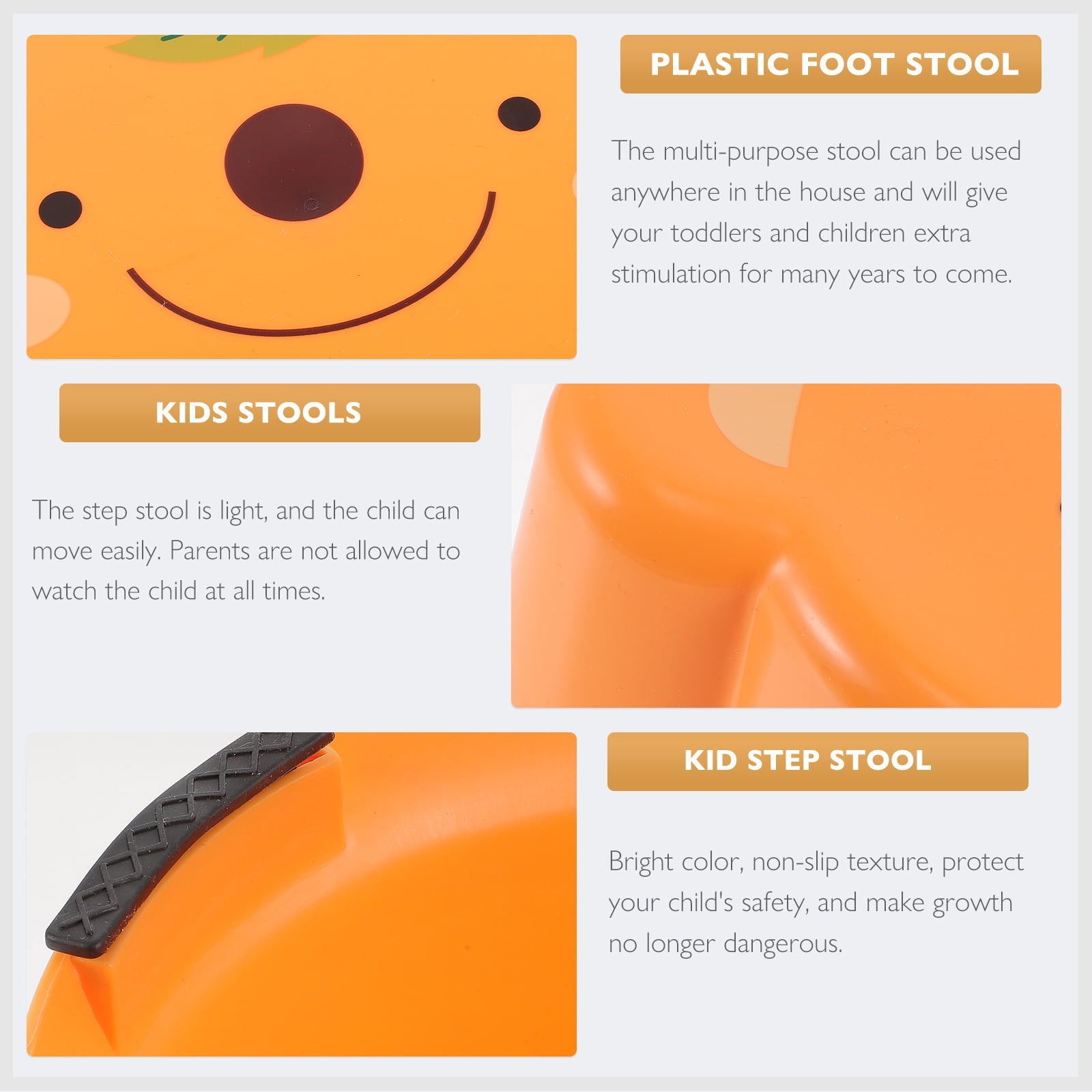 Stool Step Toilet Foot Bathroom Toddler Kids Training Kitchen Stepping Cartoon Steps Helper Friction Safety Stools