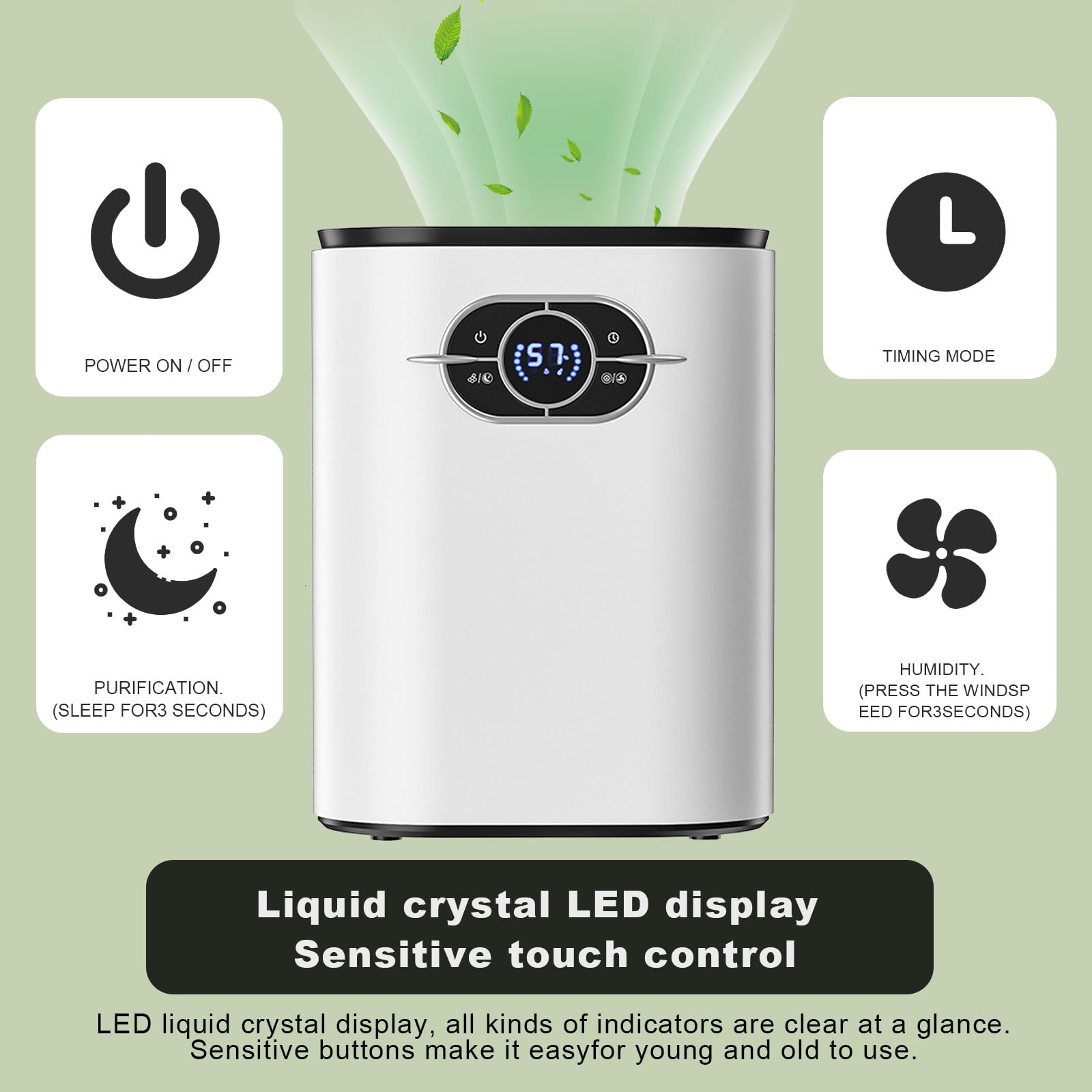 Small Dehumidifiers for Basements Home, 1200ml Ultra Quiet Dehumidifier with Auto-off, 480 Sq ft