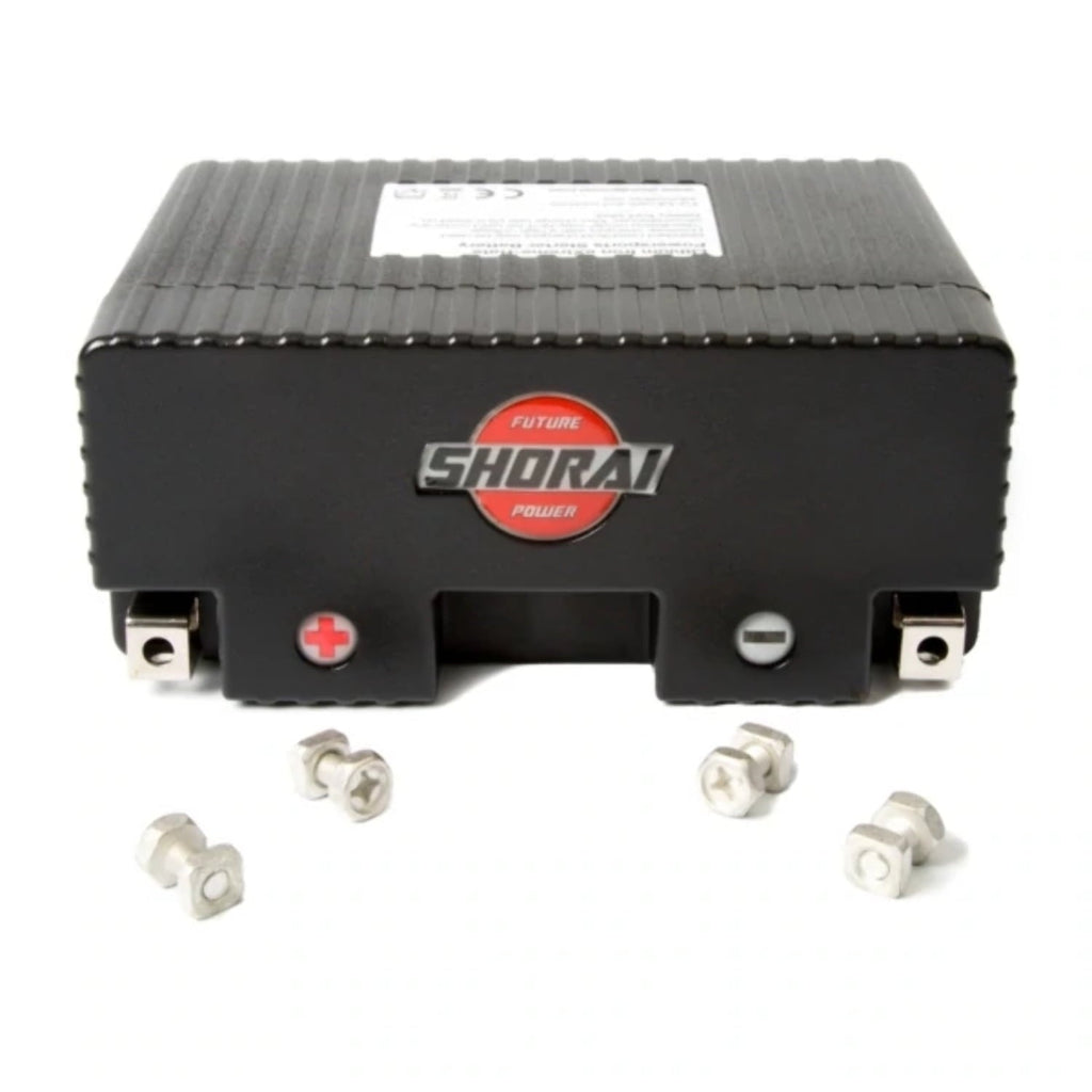 LFX18A1-BS12 Shorai LFX Lithium Iron Light Weight High Performance Motorcycle Battery for Ducati V-Twins and Larger Street Bike Motors - 18 Ah 12 Volt 2.3 Pounds 270 CCA - RIGHT NEGATIVE TERMINAL
