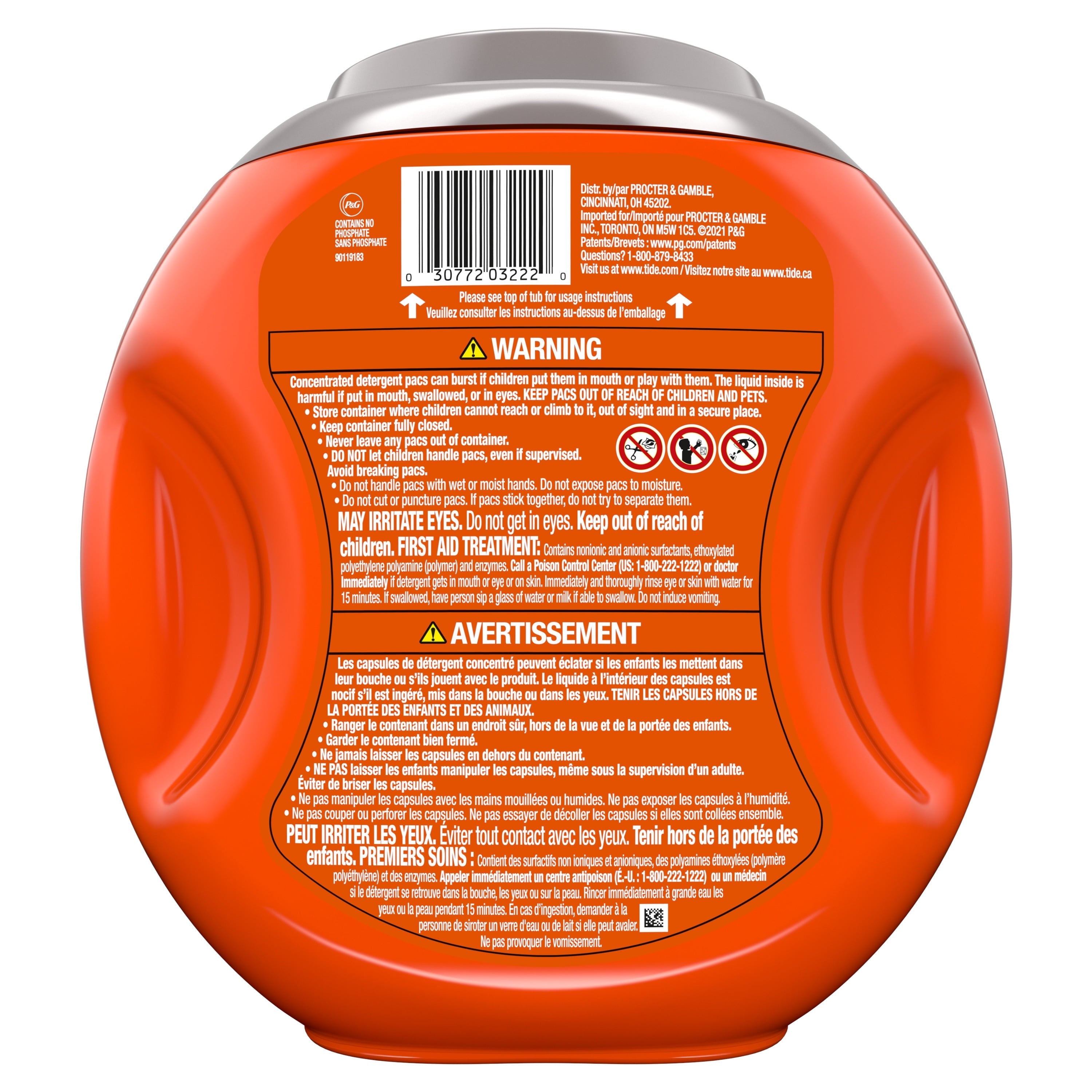Tide Power Pods Laundry Detergent Soap Packs with Ultra Oxi, Spring Meadow, 25 Ct