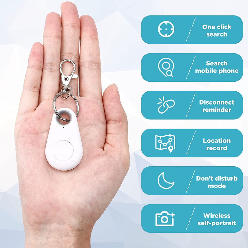 5 Pack Smart Key Finder Locator GPS Tracking Device for Kids Boys Girls Pets Cat Dog Keychain Wallet Luggage Anti-Lost Tag Alarm