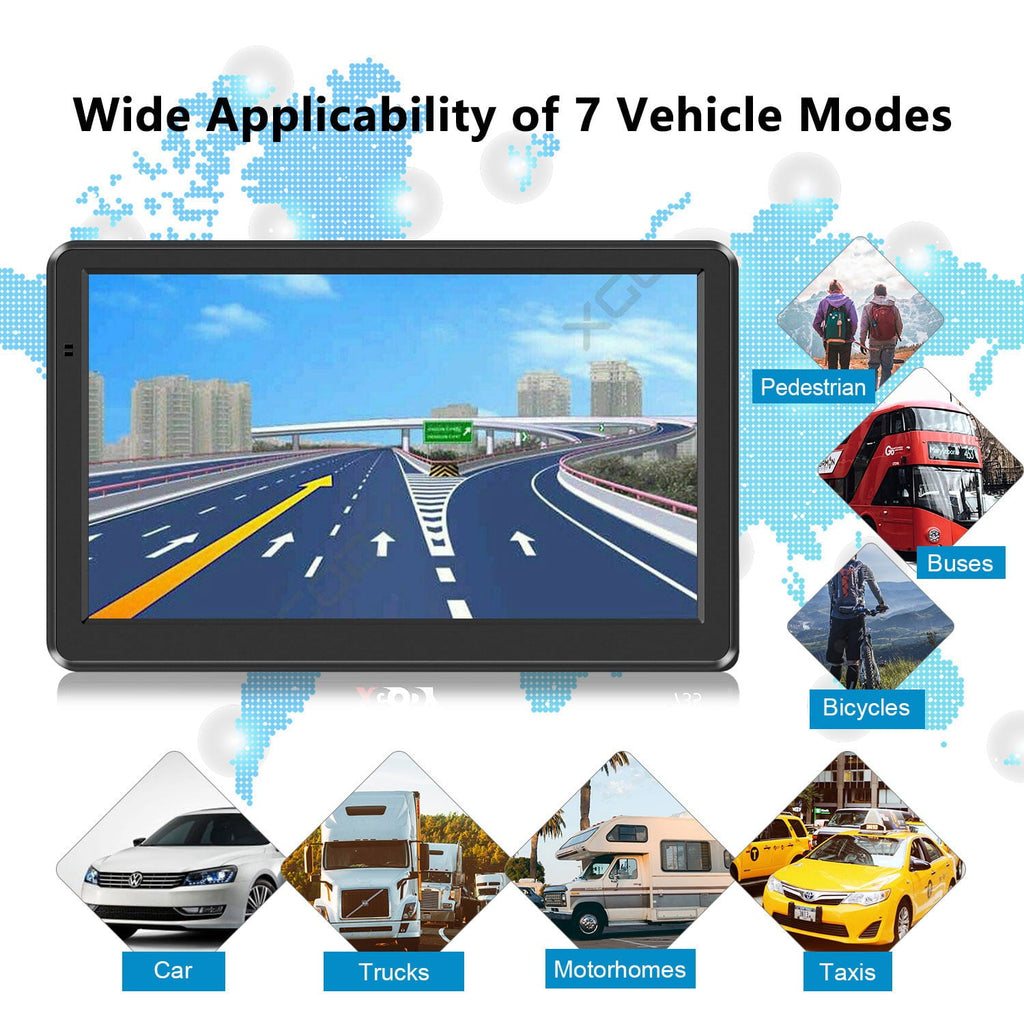 IOTWE GPS Navigation for Car, GPS for Truck Drivers Commercial (7 Inch), 2022 Map with Free Lifetime Updates, Intelligent GPS Navigation System, Spoken Turn by Turn Directions, Speed Limit Warnings