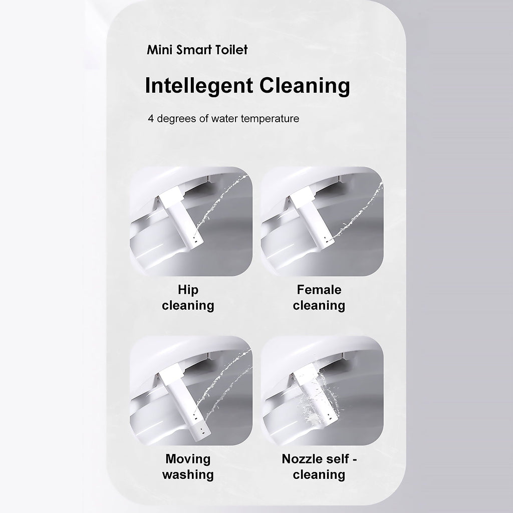 Teekyooly Smart Toilet,One Piece Bidet Toilet for Bathrooms,Modern Elongated Toilet with Warm Water, Auto Flush, Foot Sensor Operation, Heated Bidet Seat ,Tankless Toilets with LED Display