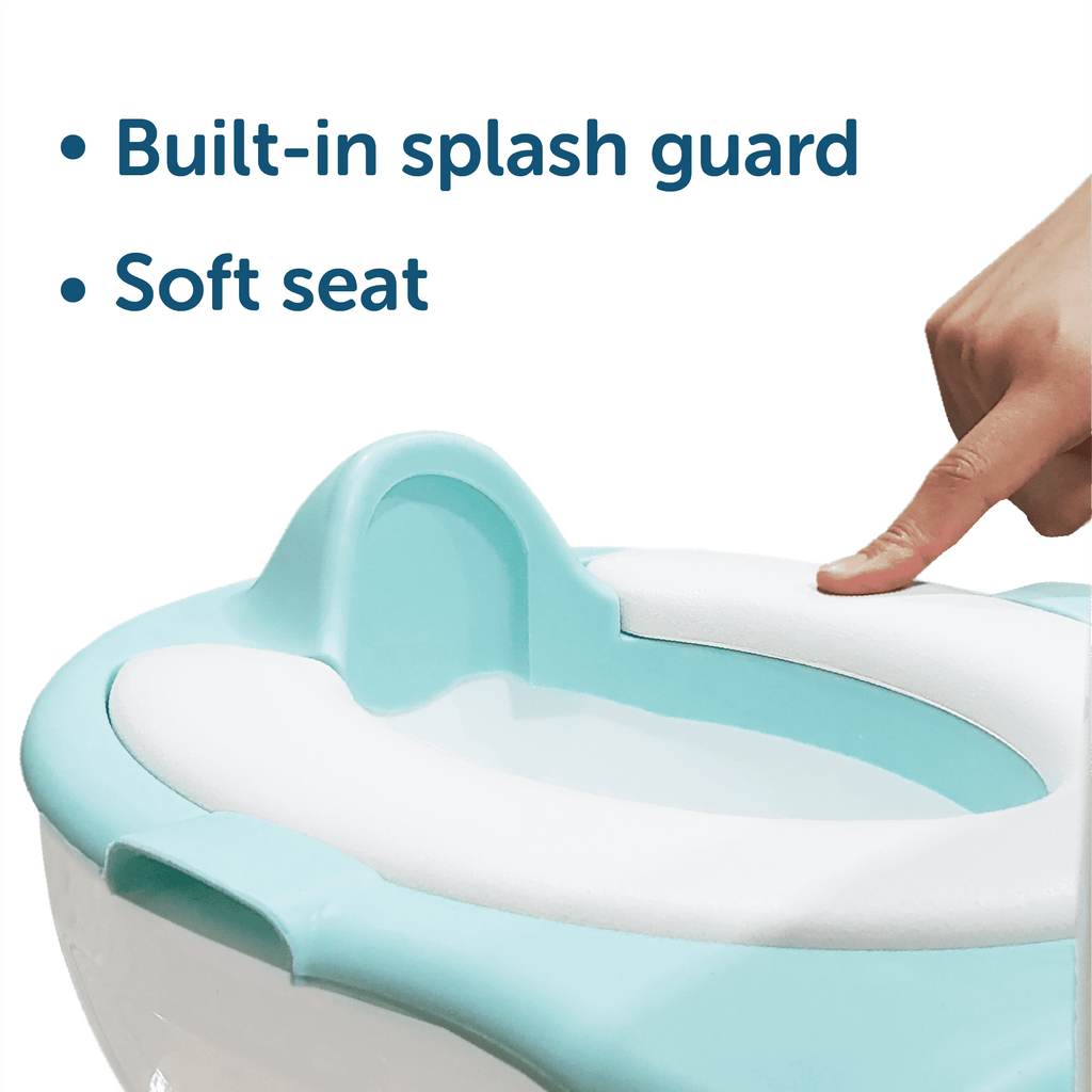 Real Feel Potty - Virtual Flushing & Cheering Sounds, Disposable Liners & Removable Seat for Independent Use - by Jool Baby