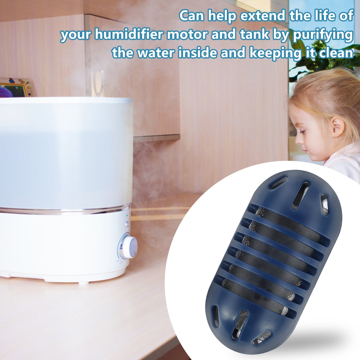 10pcs Demineralization Cartridge for Ultrasonic Humidifiers Filters Mineral Deposits Prevents Hard Water Build-Up Blue Humidifier Cartridge Set Compatible with UHE-CM65 UHE-WM70