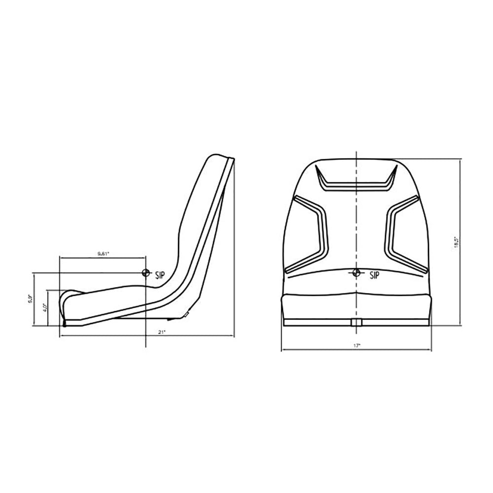 34159-18400 Fits Kubota Tractor Heavy Duty Seat Assembly B1550 B1700 B1750 B20