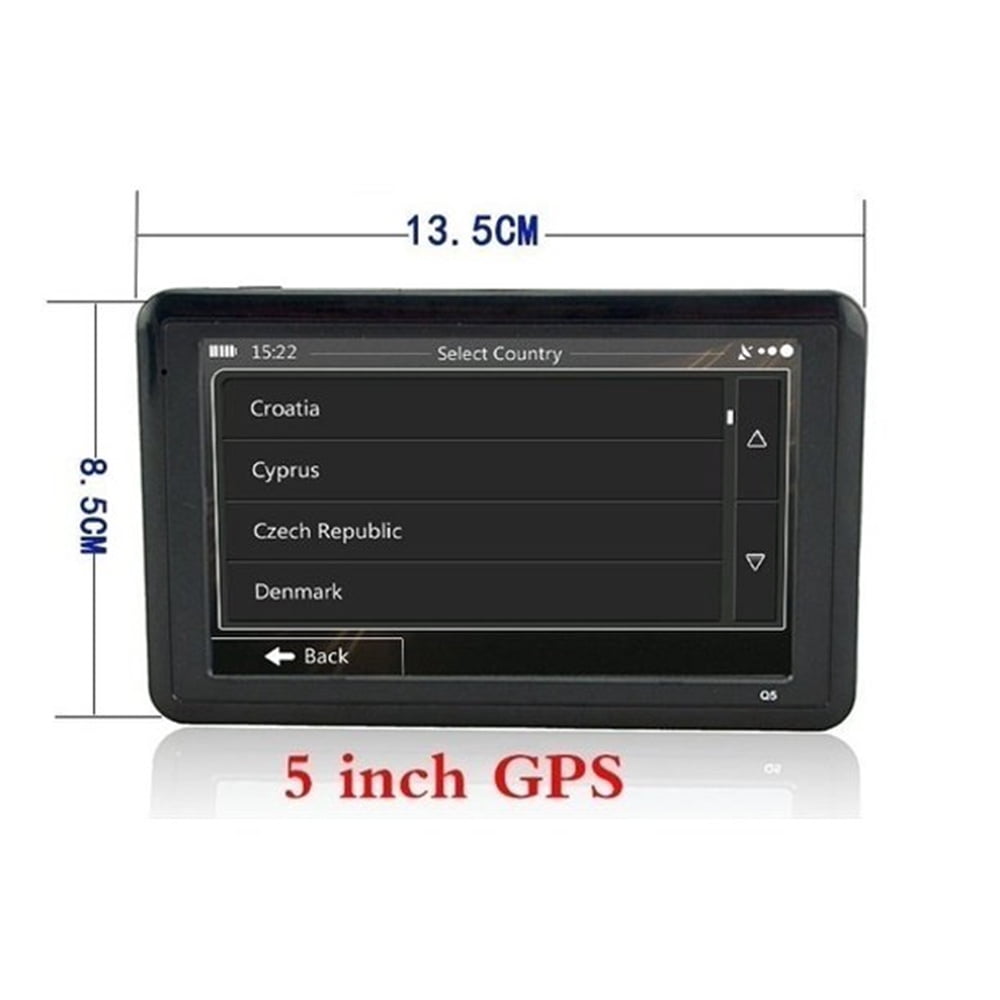 GPS Navigation for Car,5 Inch HD Touchscreen 8GB+128M Vehicle GPS Navigator System,With Voice Guidance and Speed Warning Turn Direction Reminding,Lifetime Free Map Updates