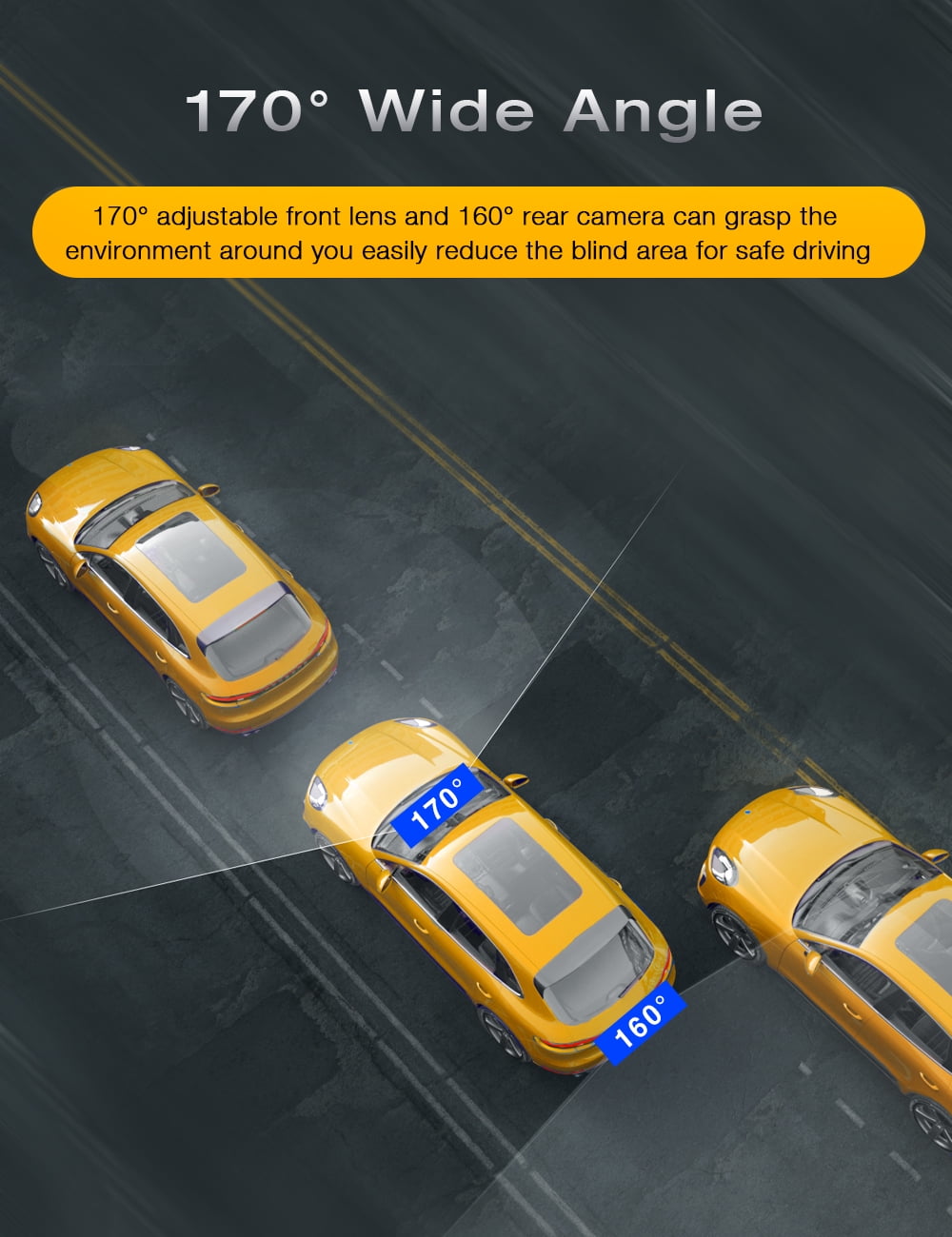 TOGUARD 2.5K Mirror Dash Cam for Car, Dual Dash Camera Front and Rear w/10" Full Touch Screen, Rear View Mirror Camera, 1080P Waterproof Reverse Backup Camera, Parking Assist, Loop Recording, G-Sensor