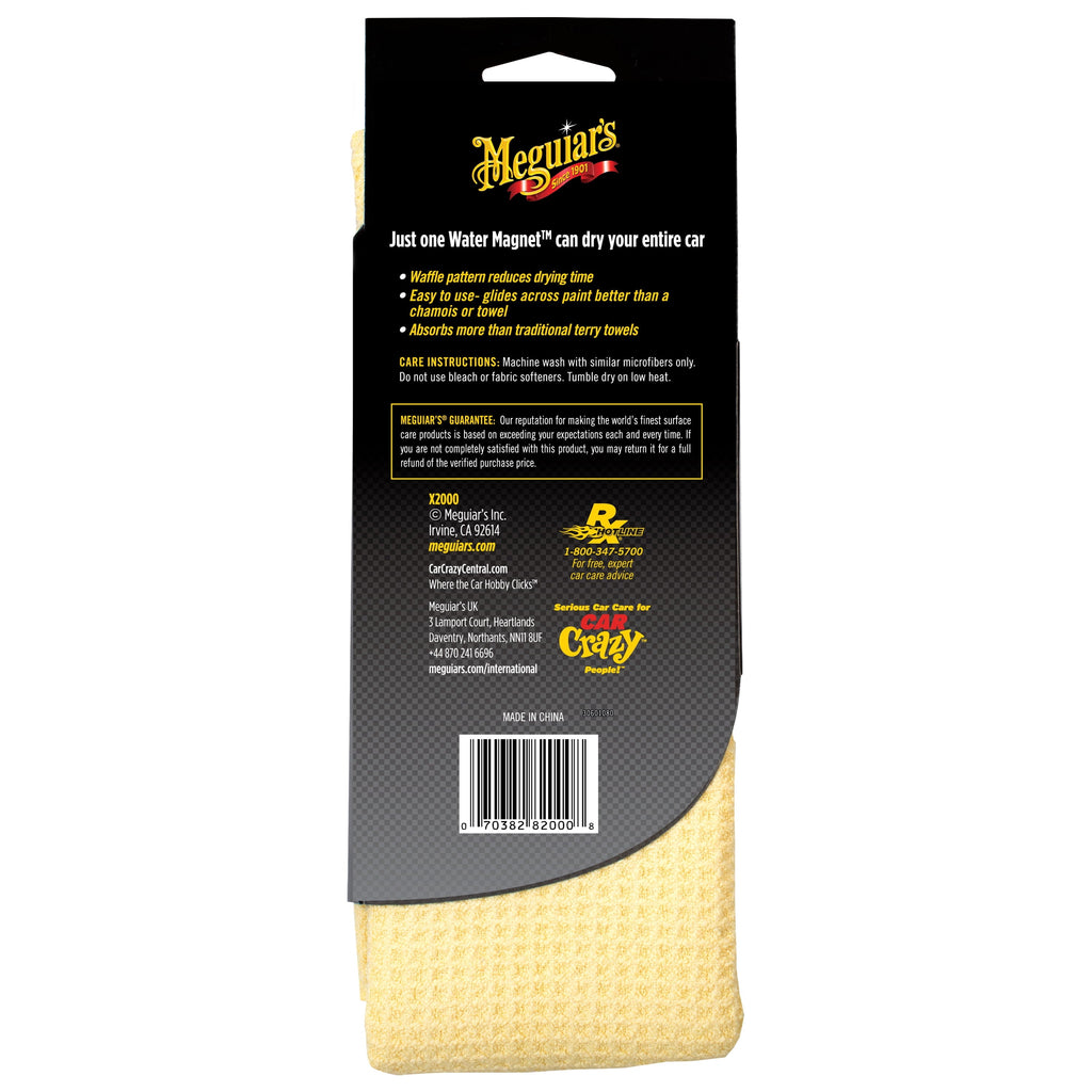 Meguiar's Water Magnet Microfiber Drying Towel,  X2000, 1 Pack