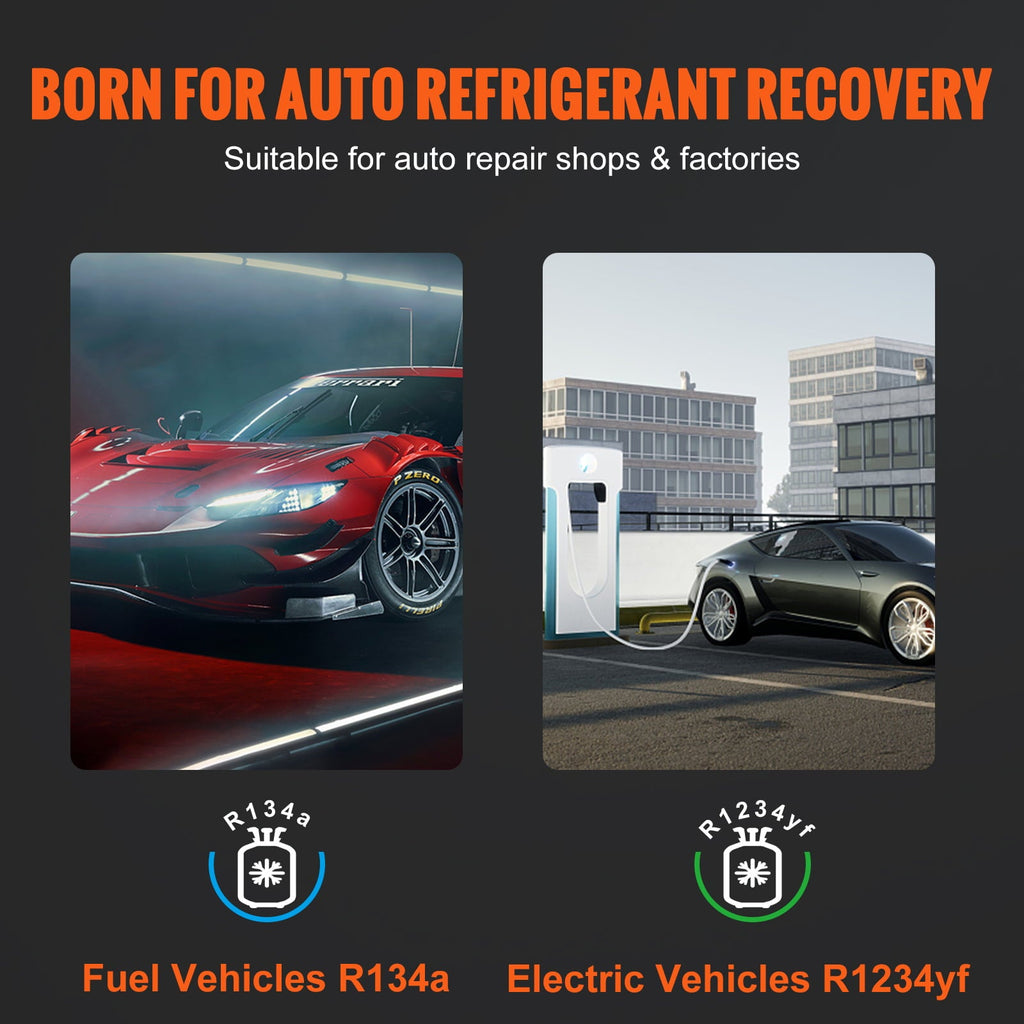 BENTISM Refrigerant Recovery Recharge Machine Fully Automatic for R134a & R1234yf