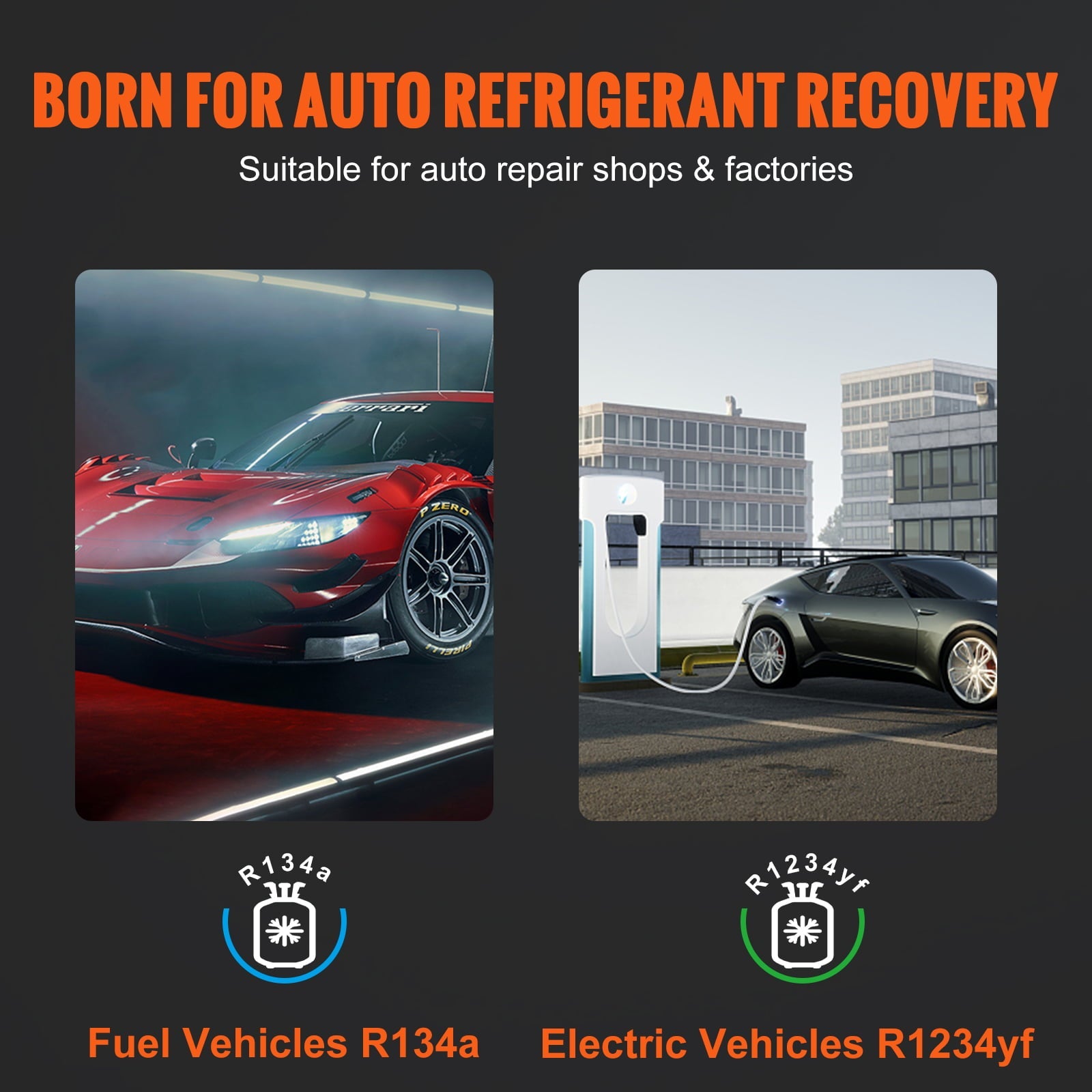 BENTISM Refrigerant Recovery Recharge Machine Fully Automatic for R134a & R1234yf