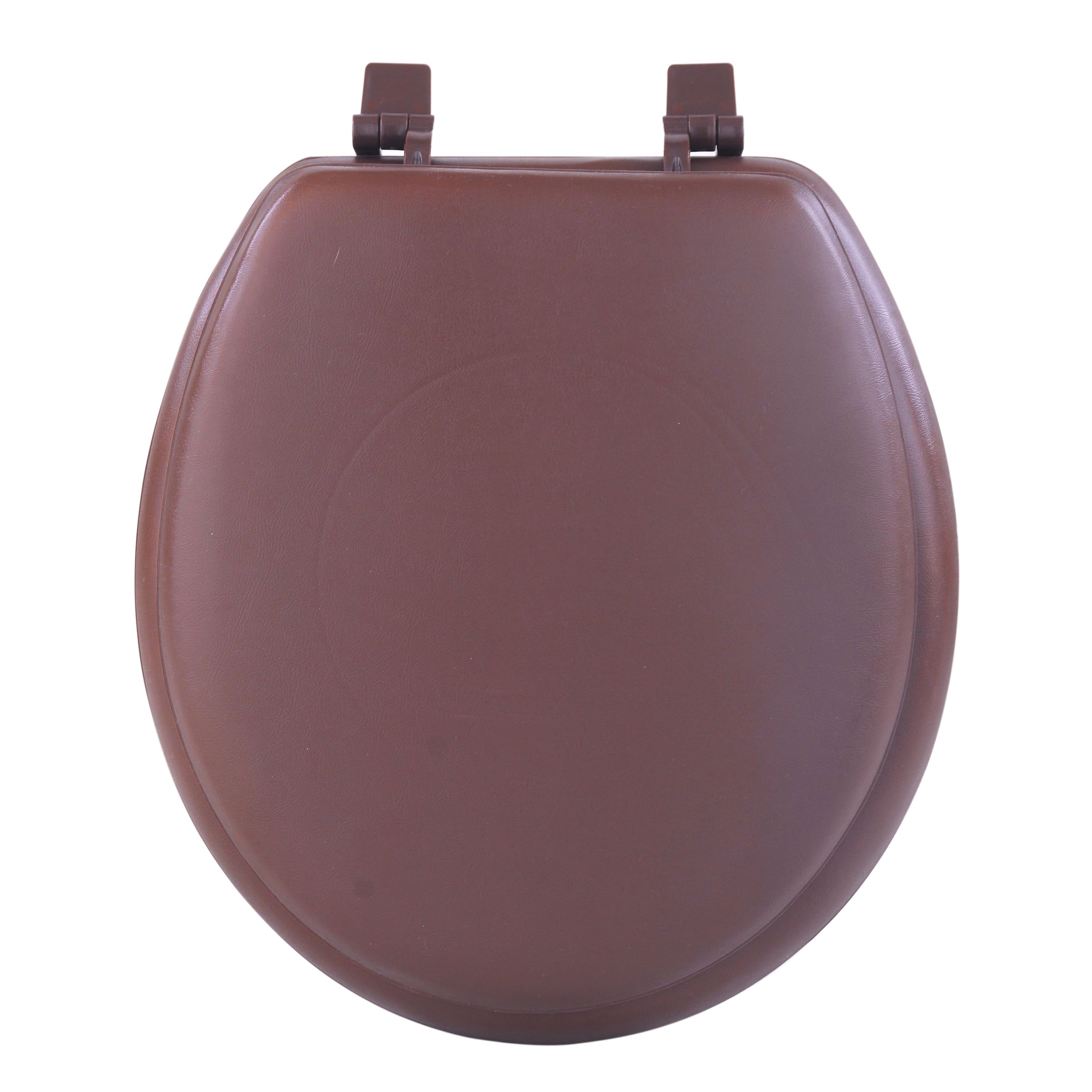 Achim Fantasia 17" Soft Standard Vinyl Toilet Seat, Standard, Chocolate