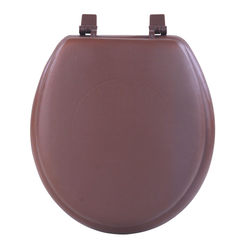 Achim Fantasia 17" Soft Standard Vinyl Toilet Seat, Standard, Chocolate