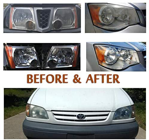 POLIWELL Car Headlights Restoration Kit, Car Headlights Lens Restore Cleaner, 24 Pack