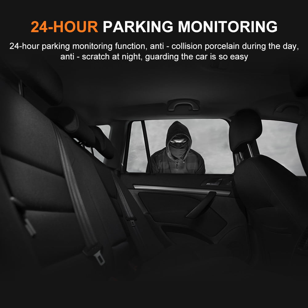 Dash Cam Front and Rear Dual Dashcam, 4 inch Touch-Screen Car Dashboard Camera Full HD 170°Wide Angle Backup DVR Recorder with Night Vision G-Sensor Parking Monitor Loop Recording Motion Detection