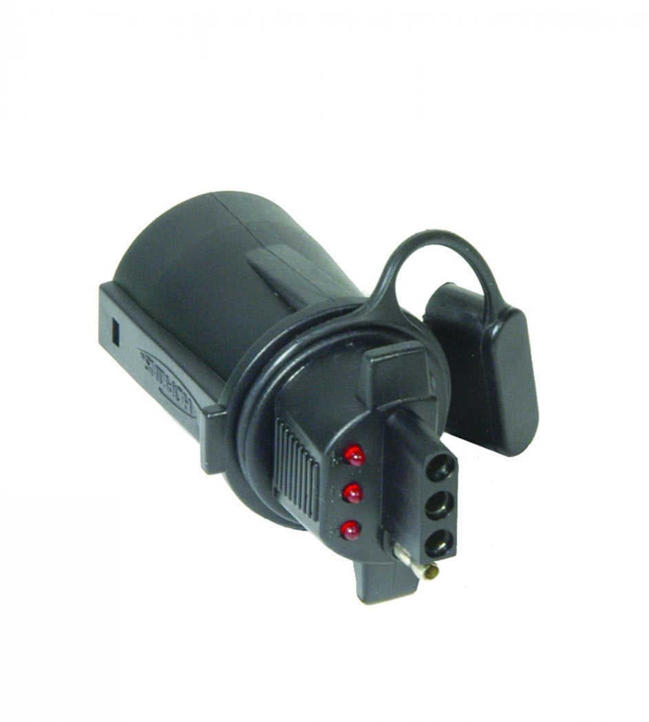 Hopkins Towing Solutions 7 Blade to 4 Flat Adapter with LED, 47345
