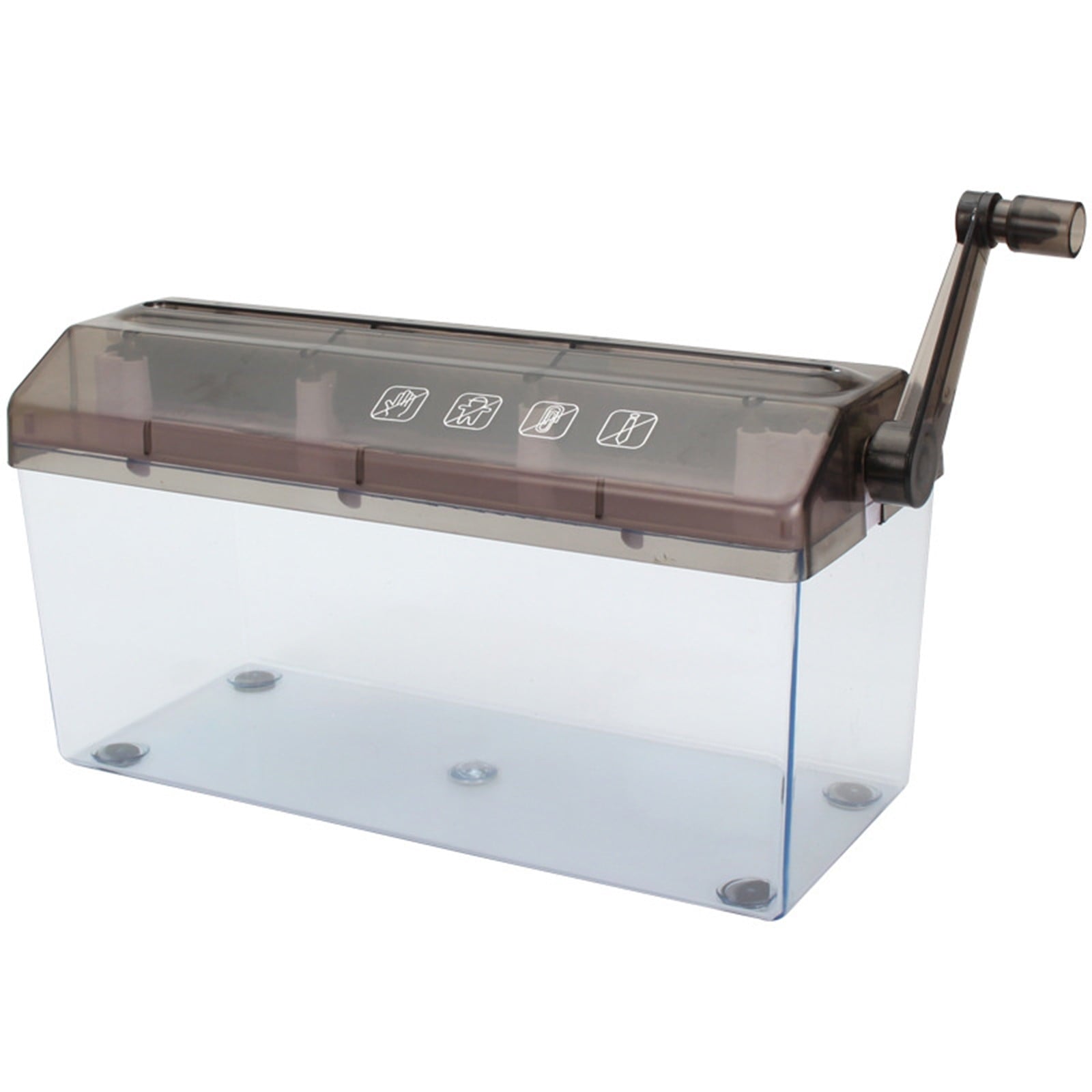 loopsun Portable Shredder,Mini A4 Paper Shredder School Home Manual Receipts Office Cutting Machine