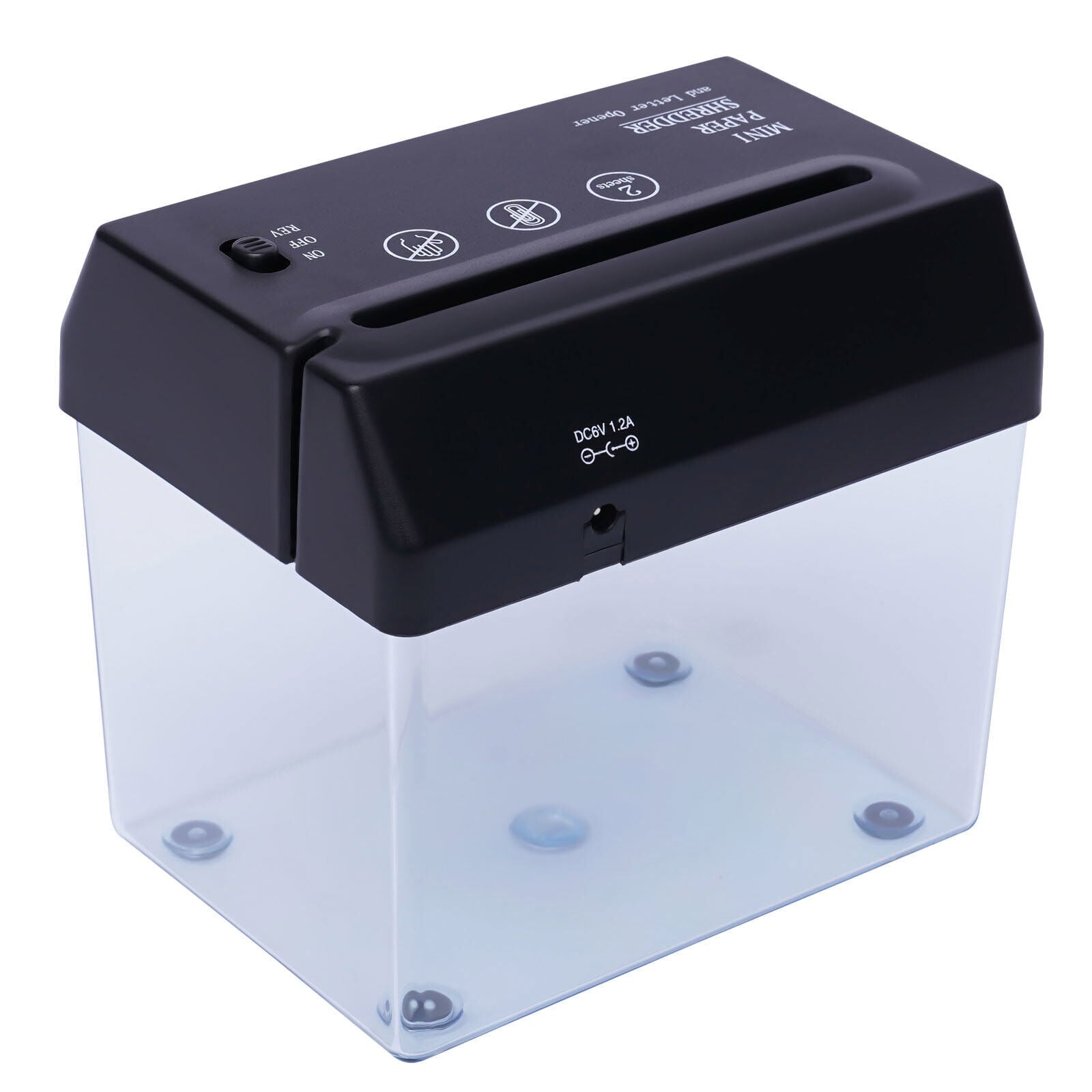 Electric Paper Shredder Cross-cut A4 Desktop Paper Shredder for Home Office USB and Battery Operated