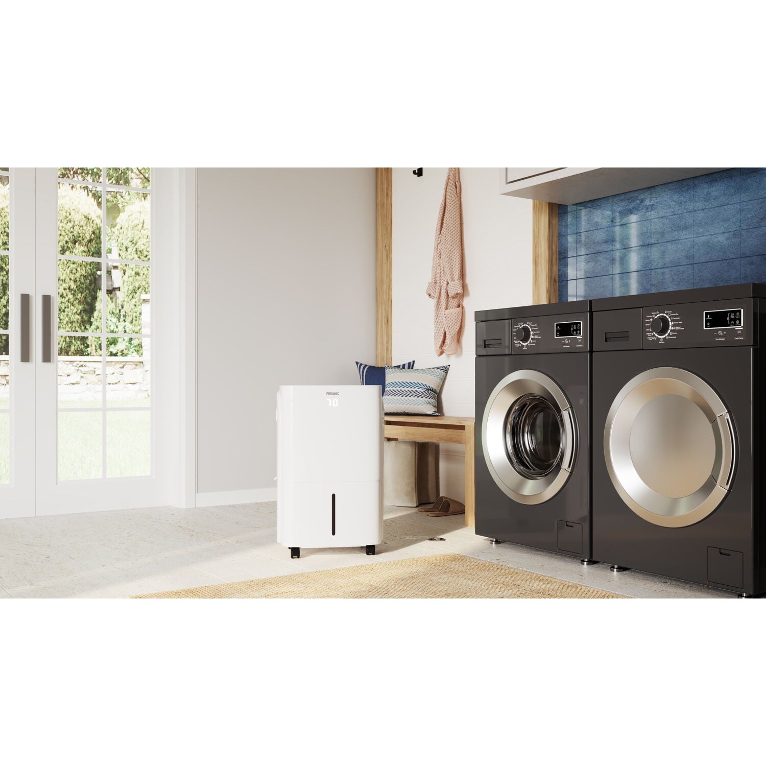 Freonic Energy Star 35-Pint 3,000 Sq.Ft. Portable Dehumidifier in White