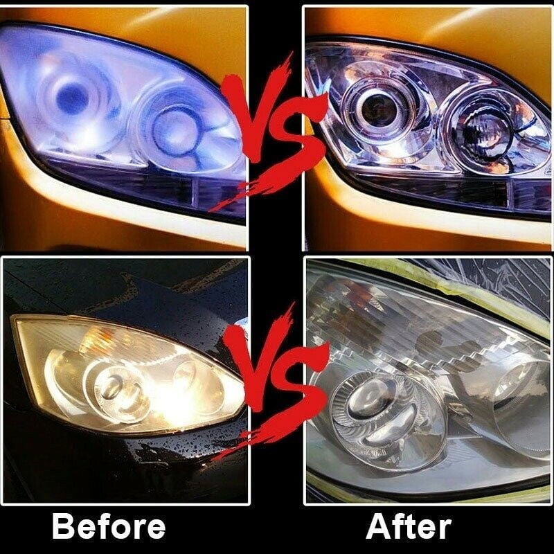 Car Headlight Lens Restoration System Repair Kit Plastic Light Polish Cleaner US