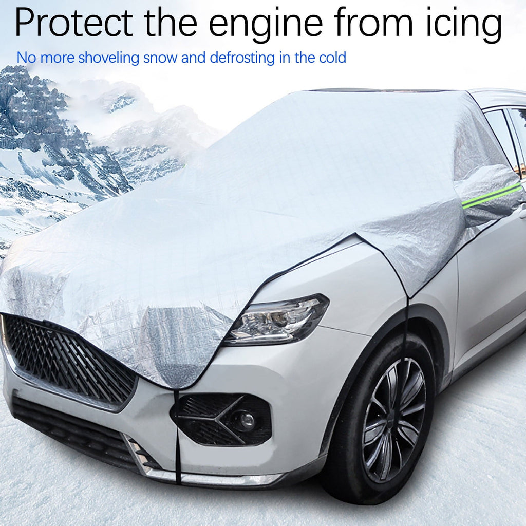 TUTUnaumb New Hot Sale Vehicle Mounted Winter Snow Proof Car Cover Snow Proof Car Clothes Windshield Cover Snow Proof Coverfor Home Household-White