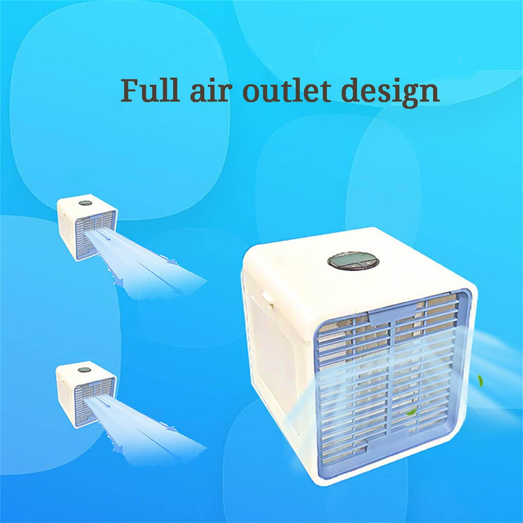 Mchoice portable air conditioner, 4-In-1 Small Air Conditioner, Air Cooling Fan and Humidifier, Mini Evaporative Cooler and Aroma Diffuser for Home Office, 3 Fan Speeds