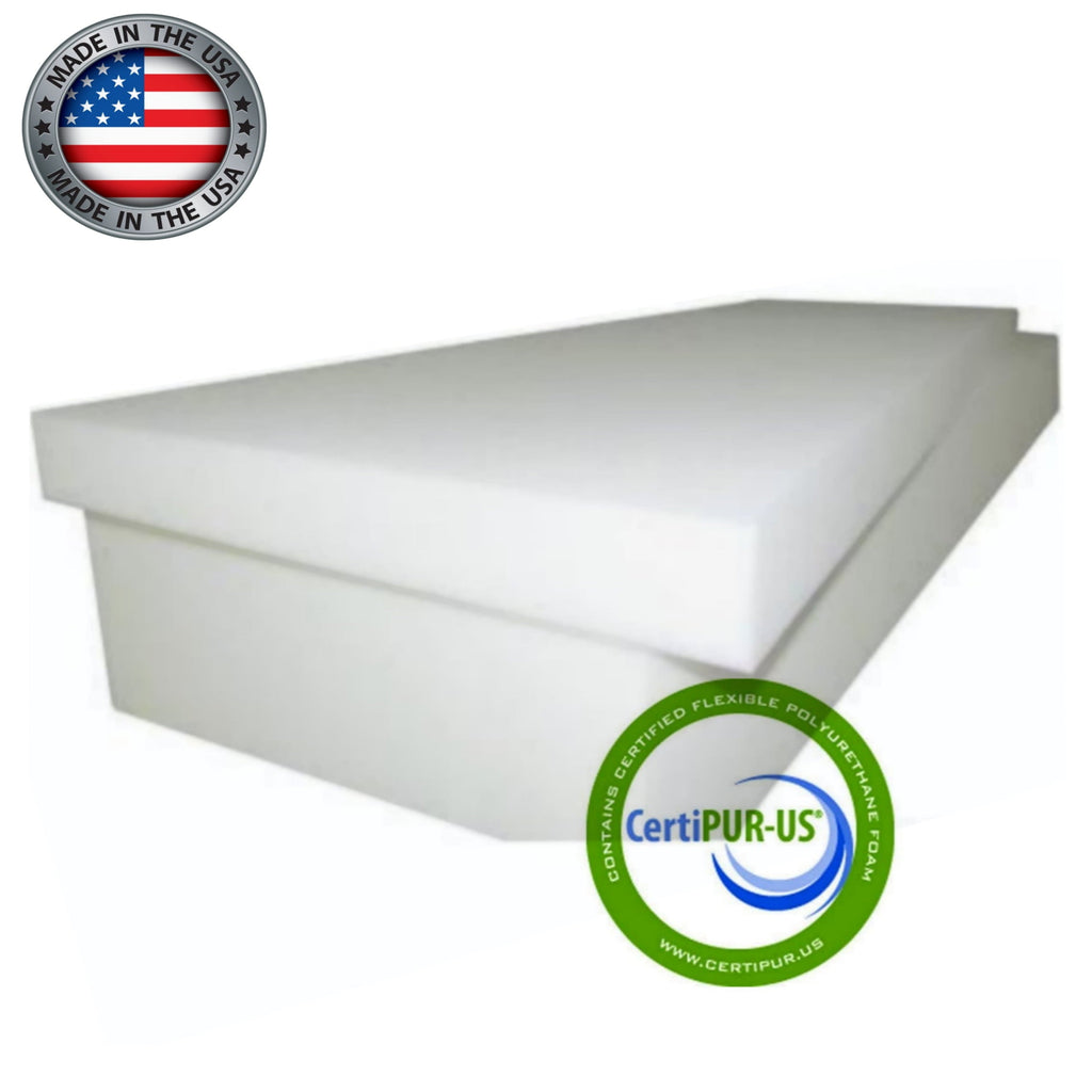 Ritchie Foam High Density Upholstery Foam 8"x 24"x 80" (46ILD) "FIRM" Upholstery Foam Cushion, Outdoor Cushion Foam, Foam Padding, Made in USA