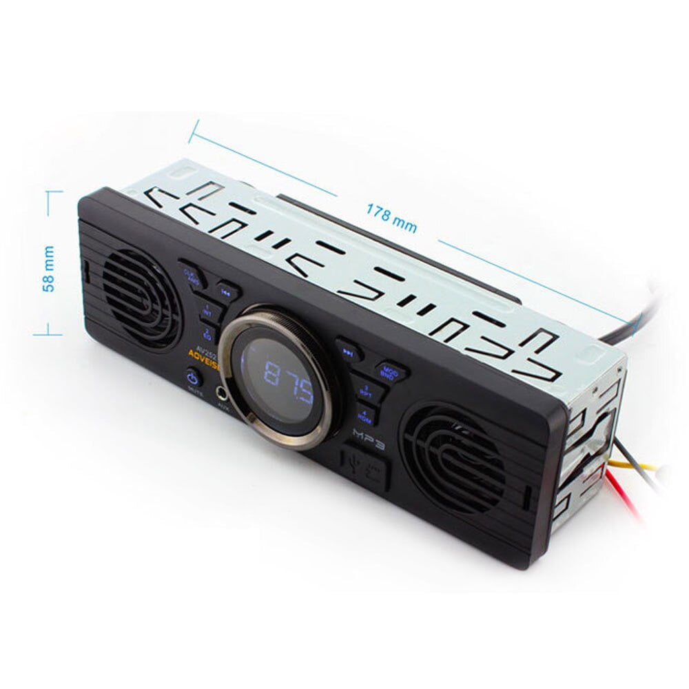 PolarLander Single one Din car Stereo Car Audio Auto radio FM USB SD AUX IN built-in 2 speakers Bluetooth Car Stereos Radios MP3 player