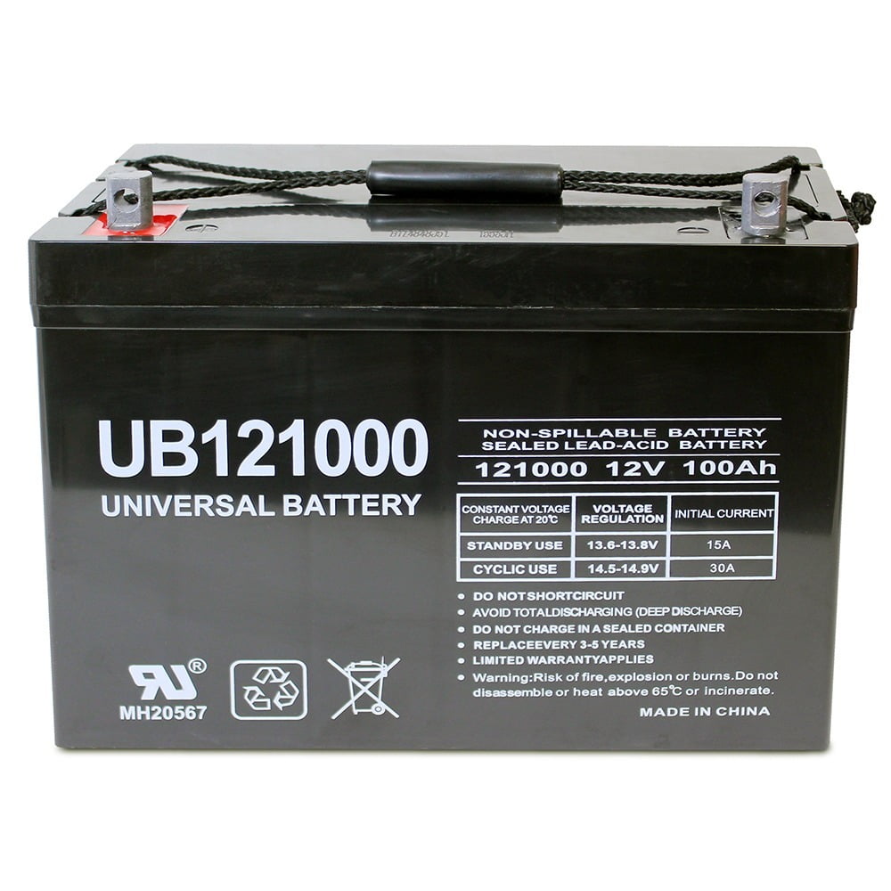 12V 100Ah Battery for AIMS Power (PWRI60012S) 600W Pure Sine Power Inverter