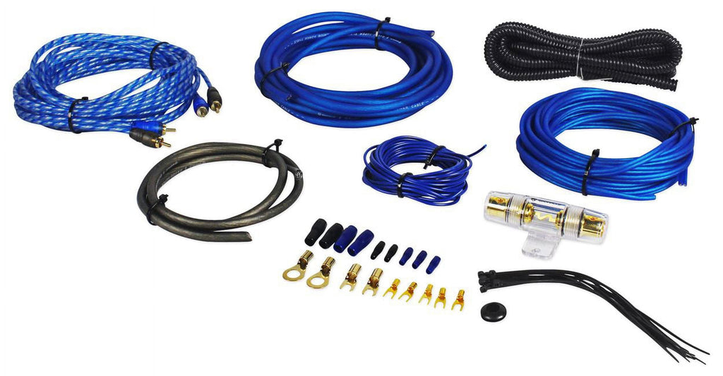 Rockville RWS12CA Slim 1200 Watt 12" Powered Car Subwoofer Enclosure + Wire Kit