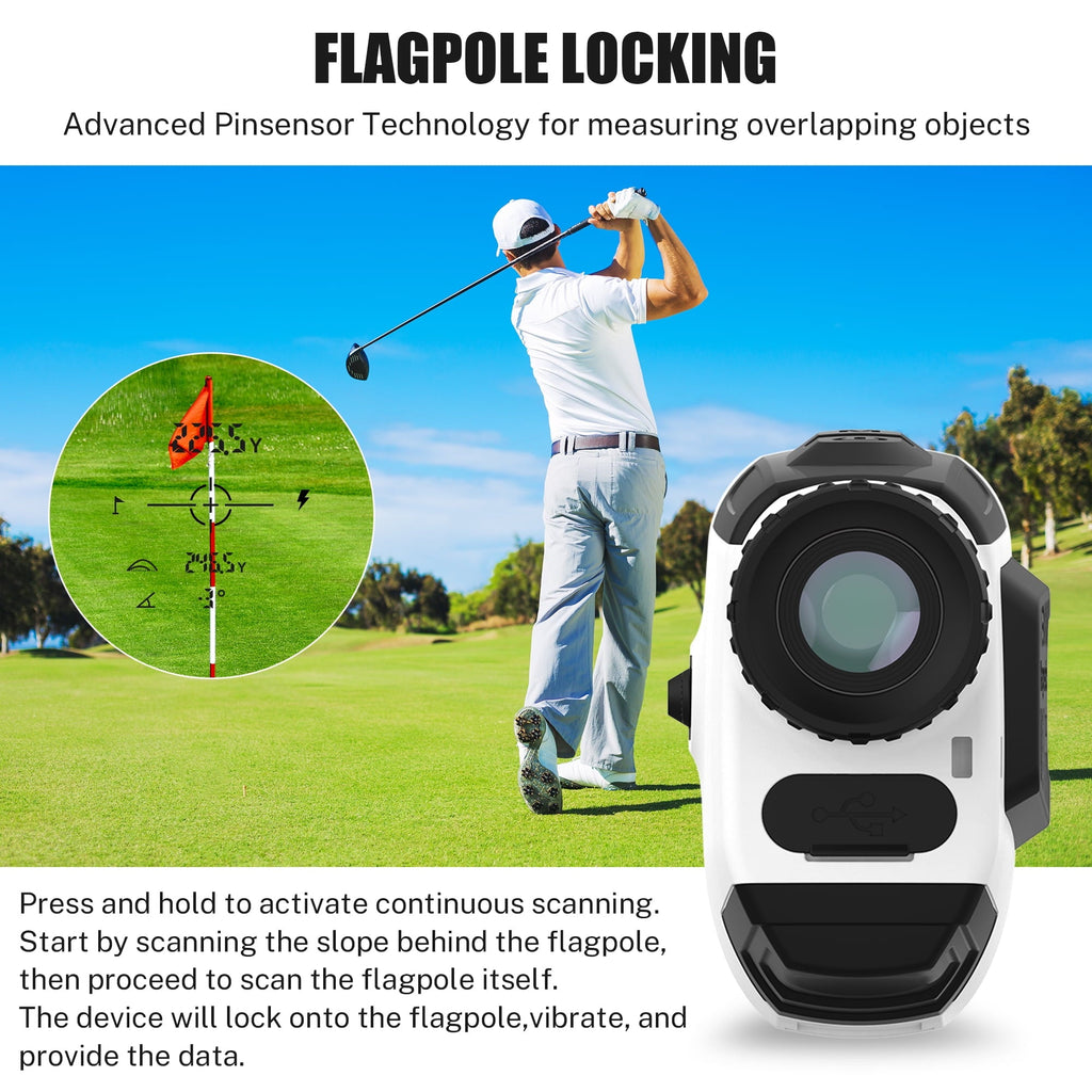 Segmart Golf Rangefinder, 900 Yards 7X Magnification Clear View Laser Range Finder