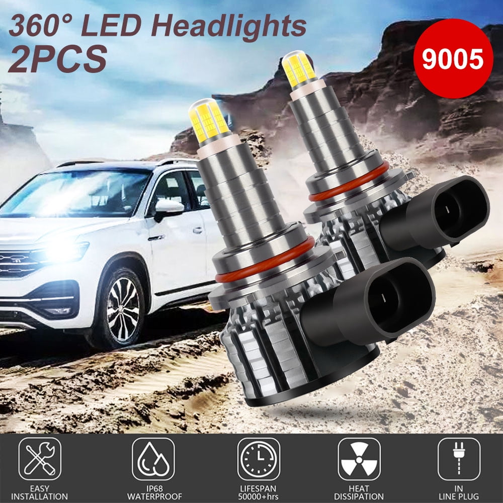 For Chevrolet Colorado 2021 2020 2 PCS 9005 HB3 LED Headlight Super Bright Bulbs Kit White 15000LM High/Low Beam
