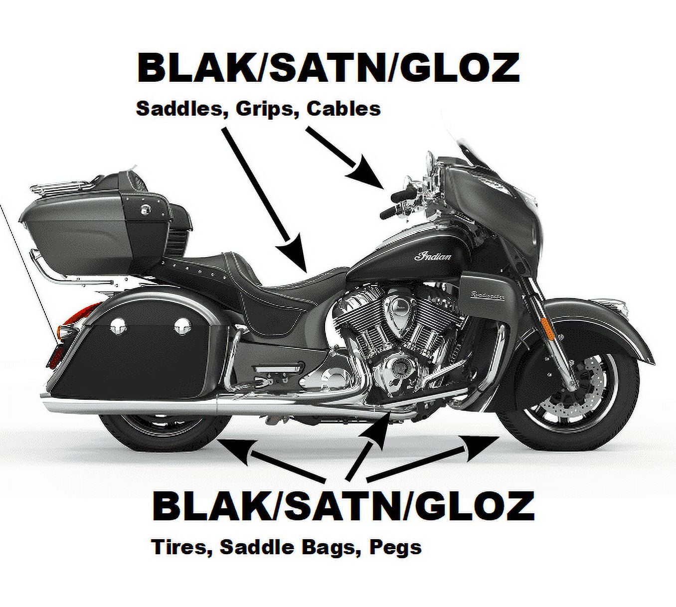 BLAK – Motorcycle, Golf Cart, RV Safe - Trim, Tire Shine & Preservation Treatment, OEM Restorer - Fading Plastic, Cracking Vinyl, Tire Dry Rot. Dry-Seal Ceramic Coating Protectant - Semipermanent