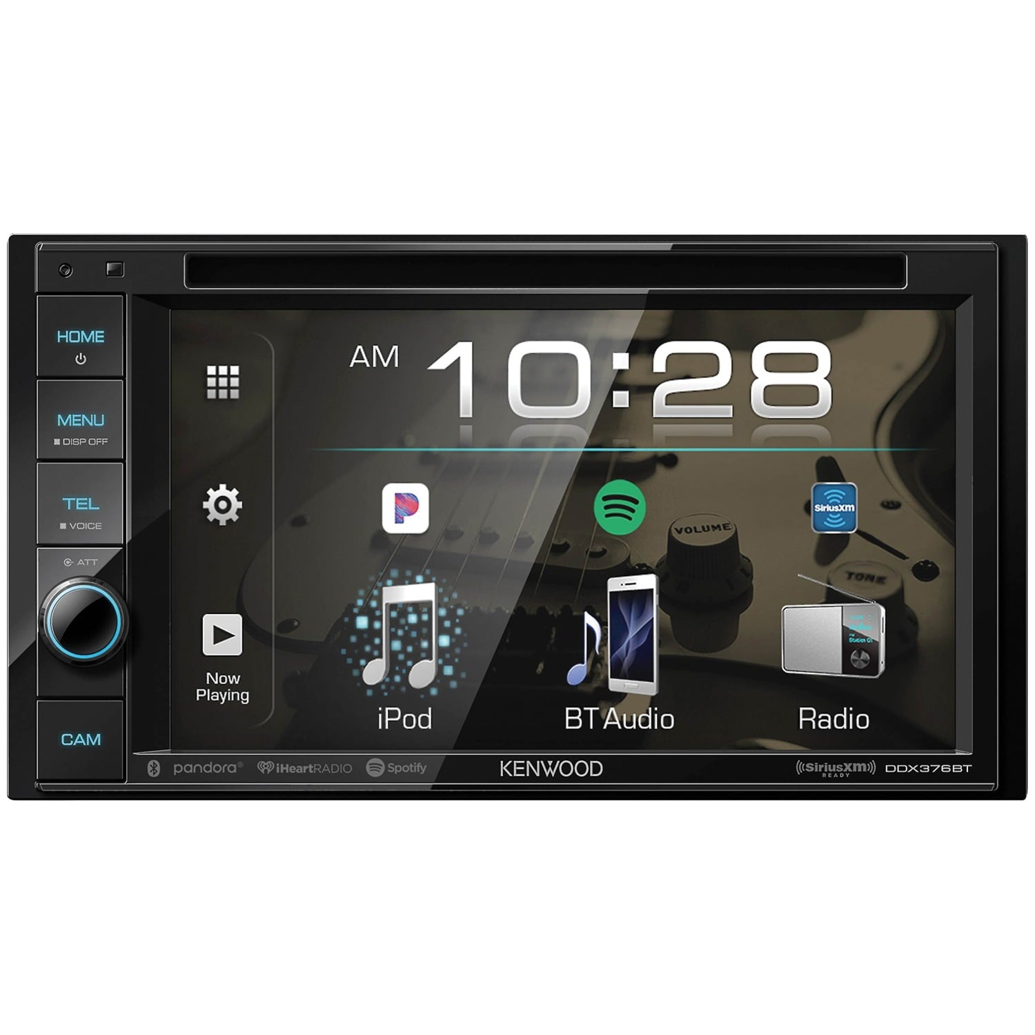 Kenwood DDX376BT 6.2" Double DIN In-Dash DVD Receiver with Bluetooth and SiriusXM Ready