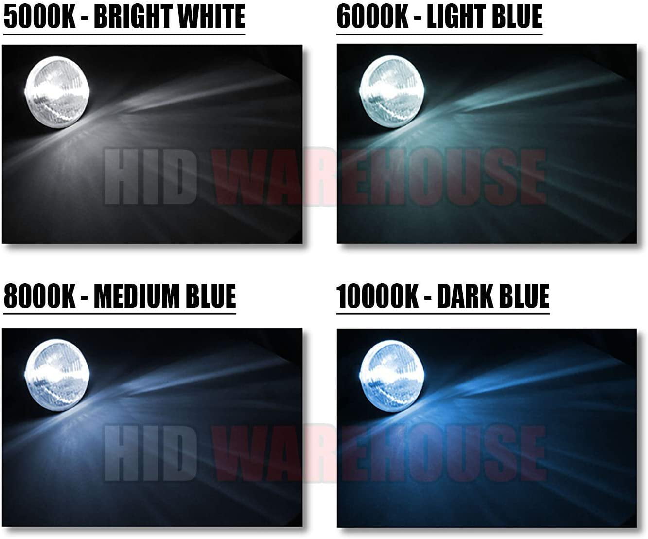 HID-Warehouse 55W AC Xenon Bundle with Slim AC Ballast 1 Pair - H11 5000K - 5K Bright White Xenon Bulbs 1 Pair
