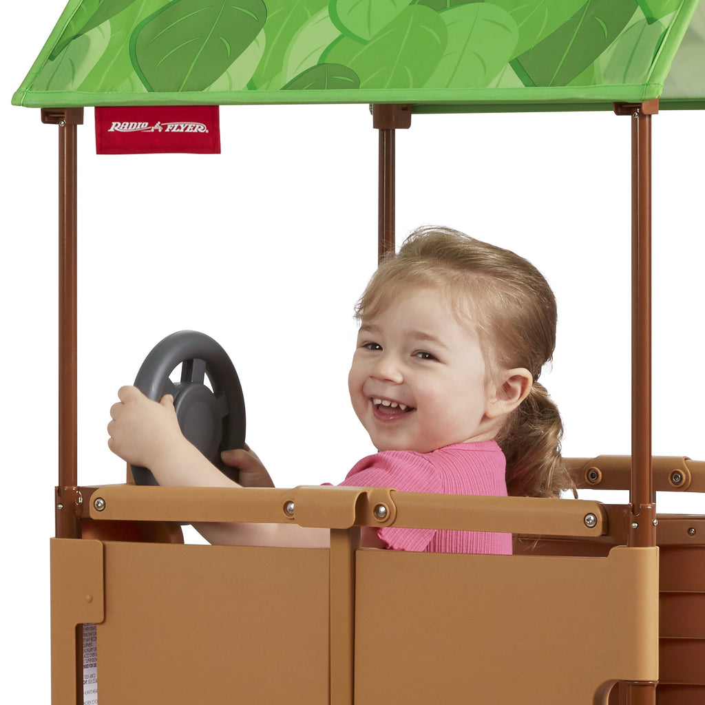 Radio Flyer, Folding Treetop Climber Playset with Slide, for Kids and Toddlers, Ages 2-5 years, Indoor and Outdoor Play