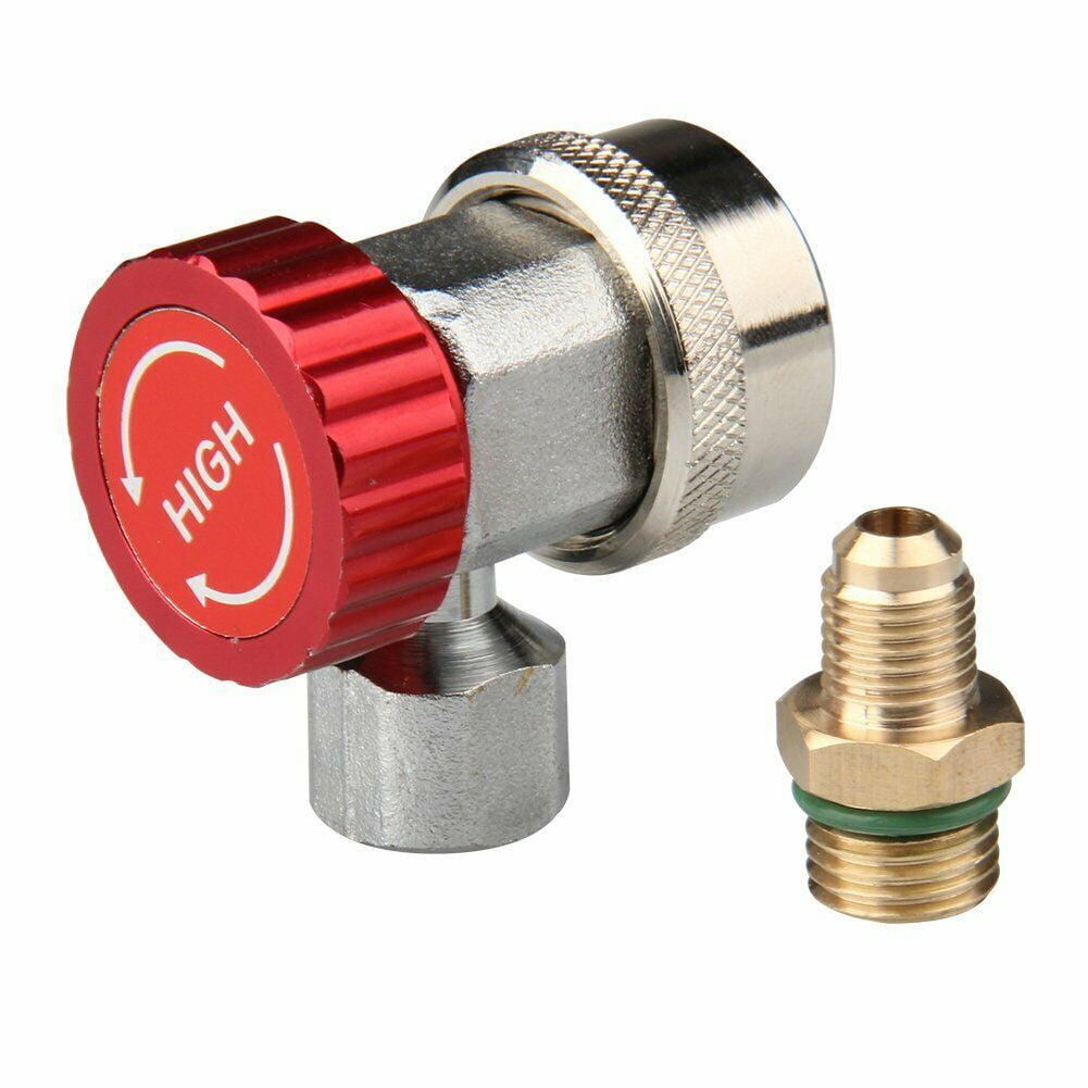 A/C R134A Quick Coupler Adapter Manifold Connector 1/4" SAE HVAC High & Low Side