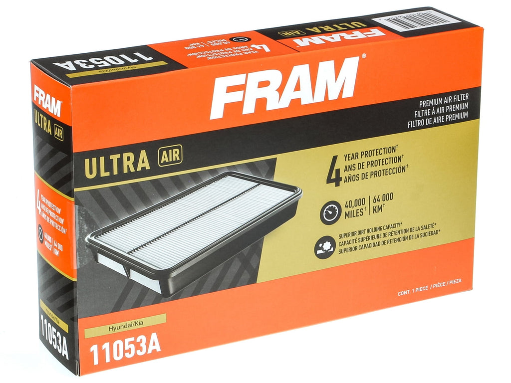FRAM Ultra Air XGA11053A, Premium Engine Air Filter, Replacement Filter for Select Hyundai and Kia Vehicles Fits select: 2012-2016 HYUNDAI ELANTRA, 2013-2018 KIA FORTE