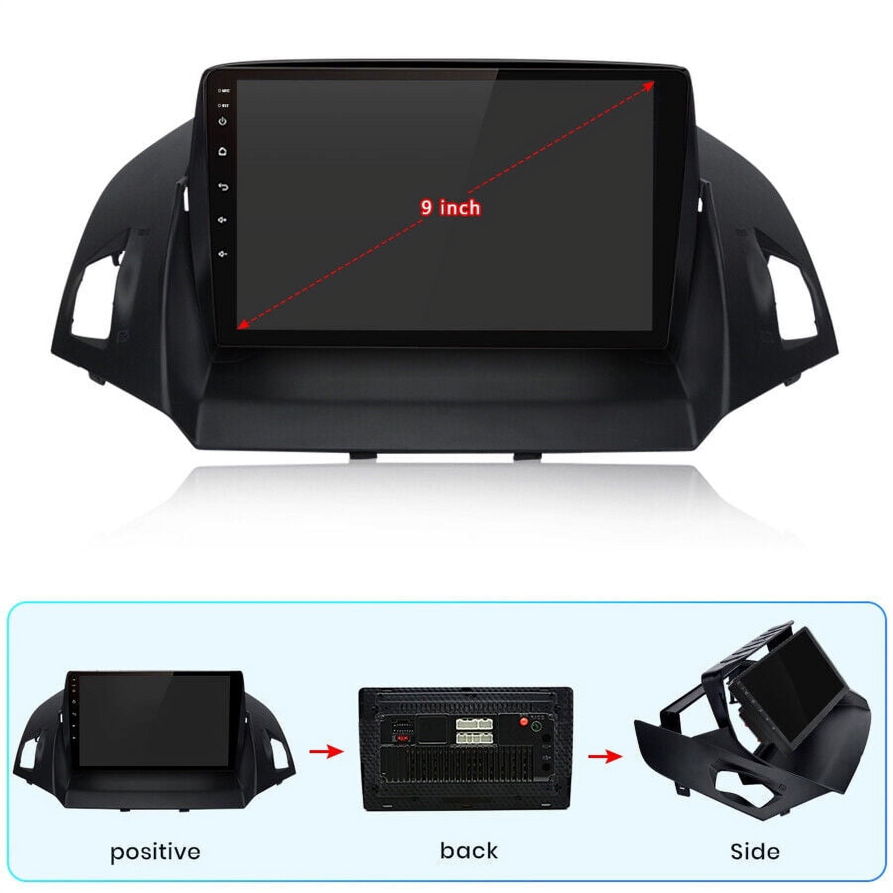 Car Radio Stereo for Ford Escape 2013-2016, 9" Touchscreen Android 12 Support Carplay Android Auto Navigation Bluetooth Radio Video Steering Wheel Control Camera 2G+32G,Black