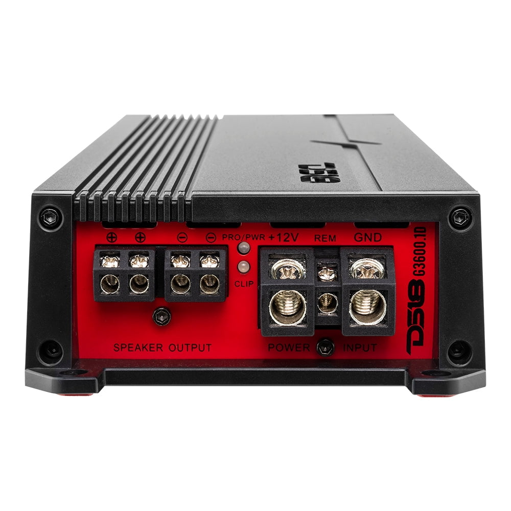 DS18 G3600.1D GEN-X 3,600-Watt-Max Monoblock Class D Amp with Wired Bass Knob
