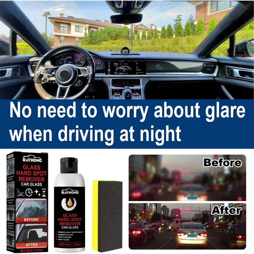 Tohuu Car Glass Polishing Compound Glass Coat Paint Protection 50ml Ceramic Coating Windshield Hydrophobic Protection For Glass With Sponge Car Exterior Restorer Waterless Car Wash. competent