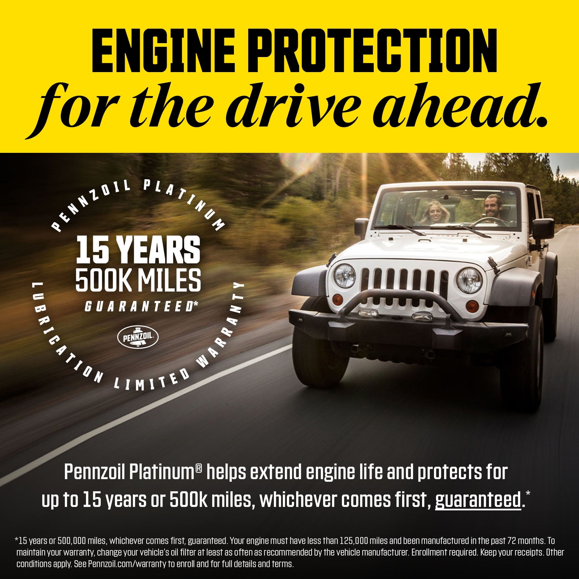 Pennzoil Platinum Full Synthetic 0W-16 Motor Oil, 5-Quart