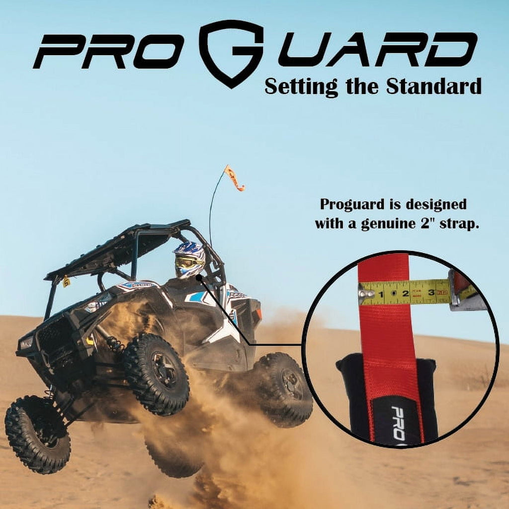 ProGuard Red 4 Point Harness 2" Straps for Off Road Vehicle, ATV, UTV, Go Kart, Buggy, Side by Side, & Rock Bouncer