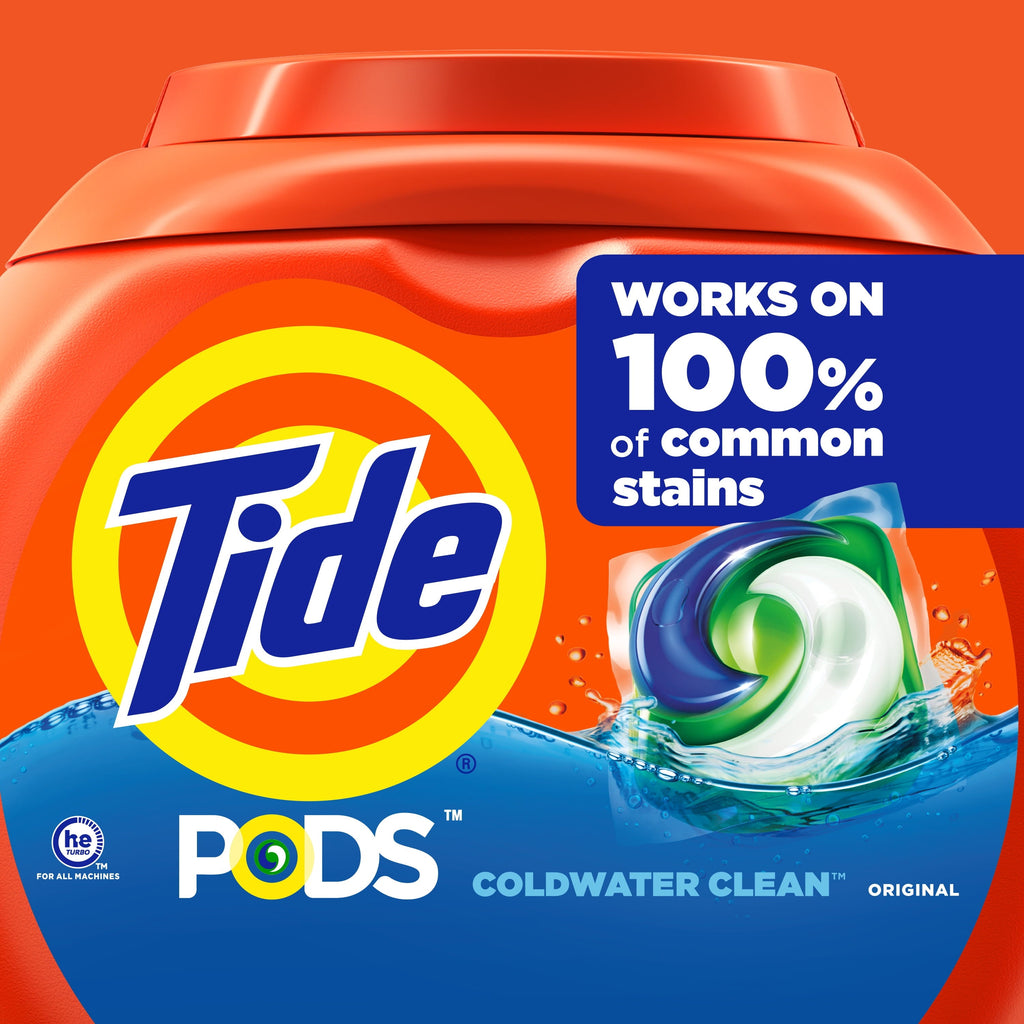 Tide Pods Laundry Detergent Soap Packs, Original Scent, 76 Ct