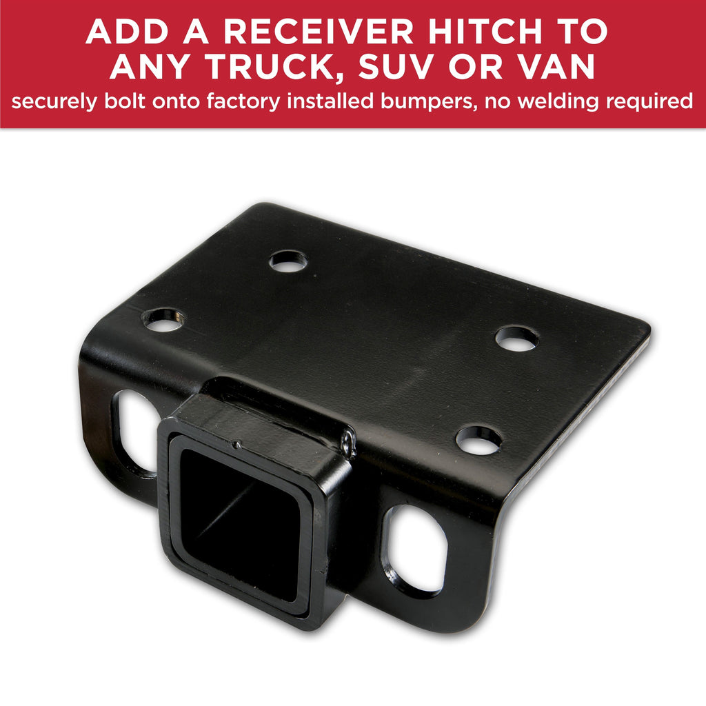 TowSmart 7285 Class II Step Bumper Receiver Hitch 2" Receiver Opening, Black