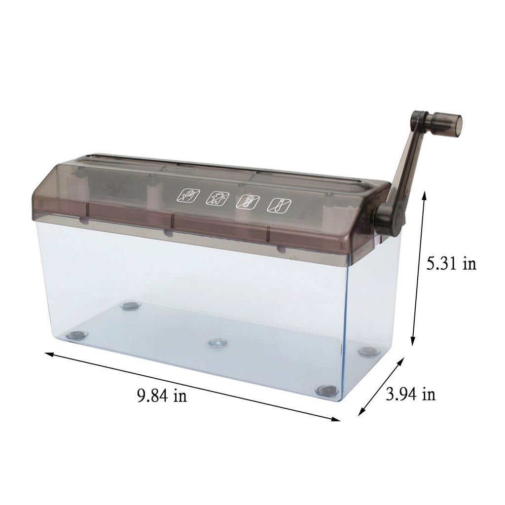 loopsun Portable Shredder,Mini A4 Paper Shredder School Home Manual Receipts Office Cutting Machine