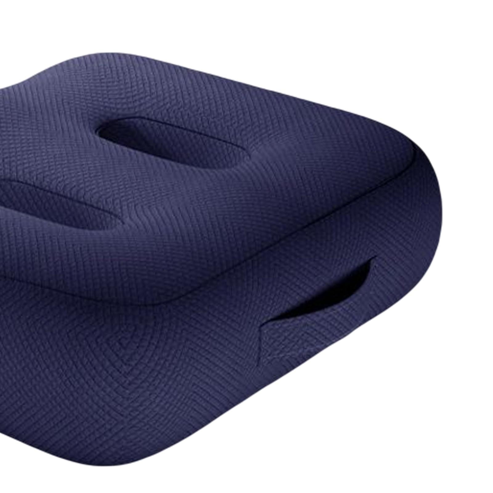 Adult Car booster Cushion, for Short Drivers People Office Chair Portable Comfortable Thickened Breathable Driving Auto Seat Pad ,Blue Style B