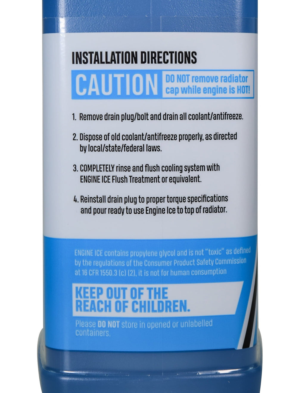 Engine Ice 1/2 Gal Hi-Performance Non-Toxic TYDS008 Coolant 64oz - 4 Pack