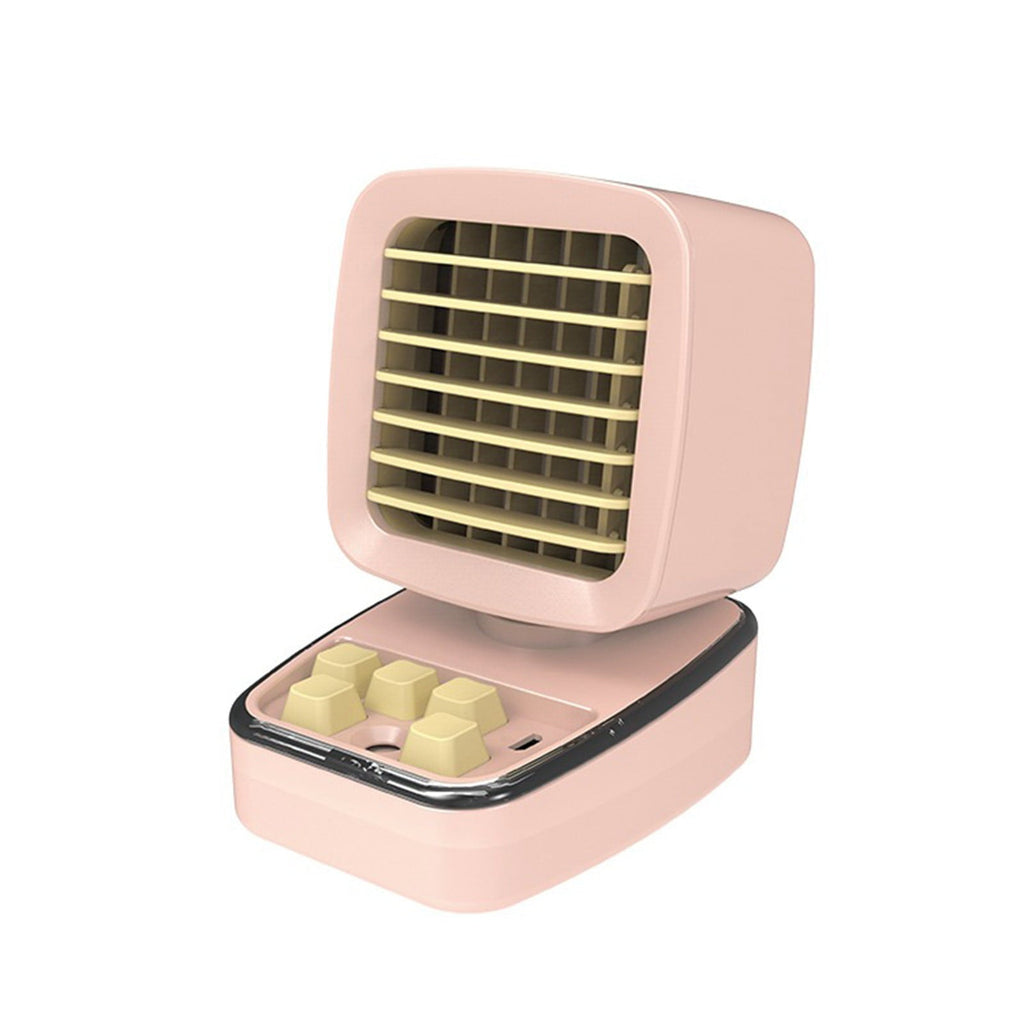 SDJMa Portable Air Conditioners, Evaporative Air Cooler with 3 Speeds, Mini Spray Desk Fan, USB Rechargeable Personal Small Air Conditioner Fan for Room Office Camping