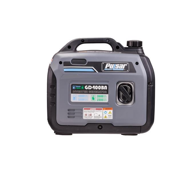 Pulsar Products GD400BN, 4000W Portable super-quiet Dual Fuel & Parallel Capability, CARB Compliant Inverter Generator, ultra-lightweight and RV Ready, 4000-Watt Gray